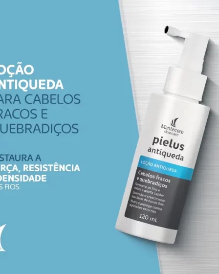 Mantecorp Pielus Loção Antiqueda 120ML – Fortalecimento Capilar e Estímulo ao Crescimento